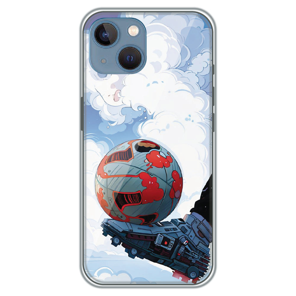 Cyber Football - Printed Silicone Case for Apple iPhone 15