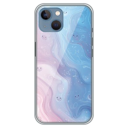Dreamy Marble Smiles - Printed Silicone Case for Apple iPhone 15