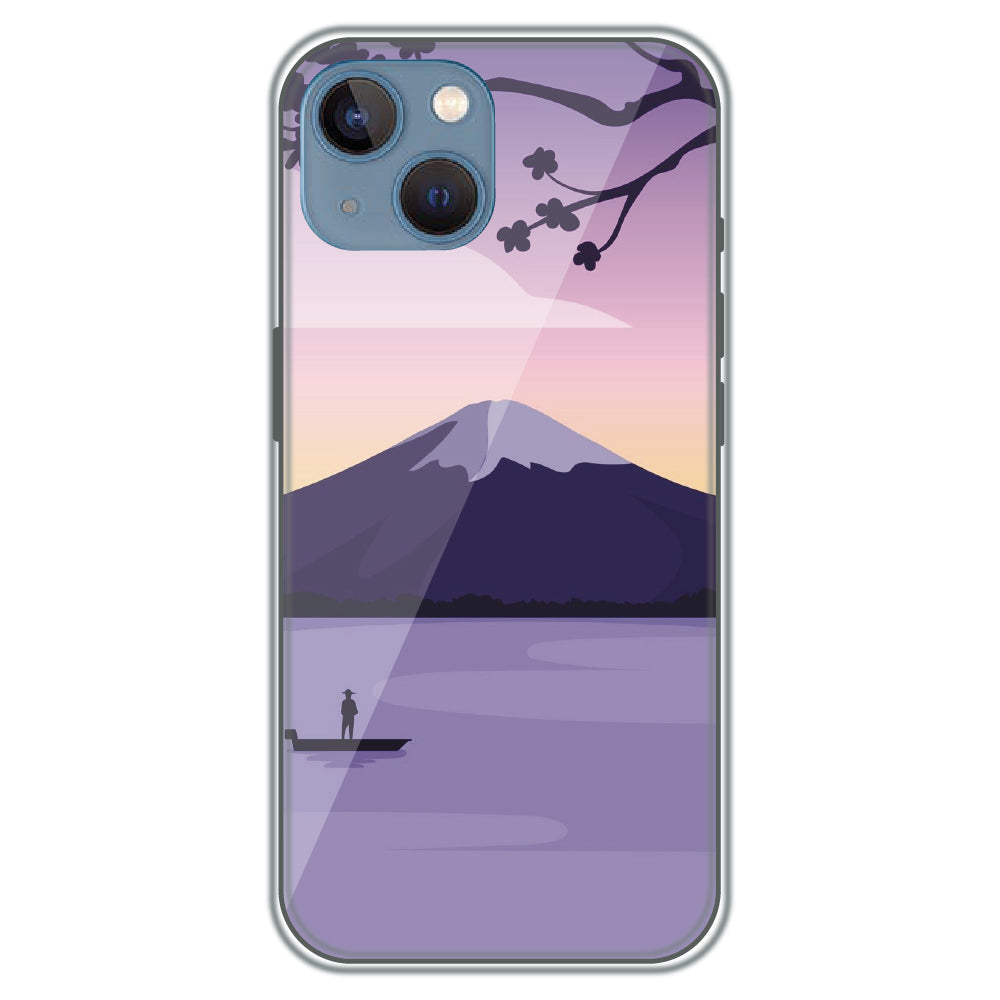 Fuji Twilight - Printed Silicone Case for Apple iPhone 15