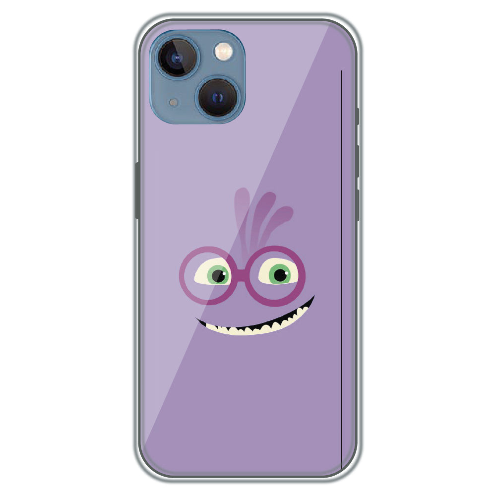 Grinning Purple Monster - Printed Silicone Case for Apple iPhone 15