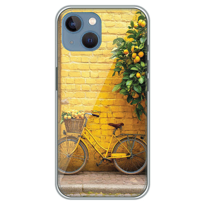 Lemon Grove Bicycle - Printed Silicone Case for Apple iPhone 15