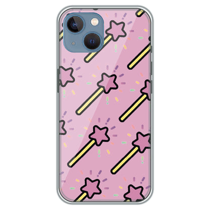 Magic Star Wands - Printed Silicone Case for Apple iPhone 15