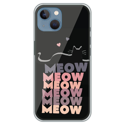 Meow Meow Meow - Printed Silicone Case for Apple iPhone 15