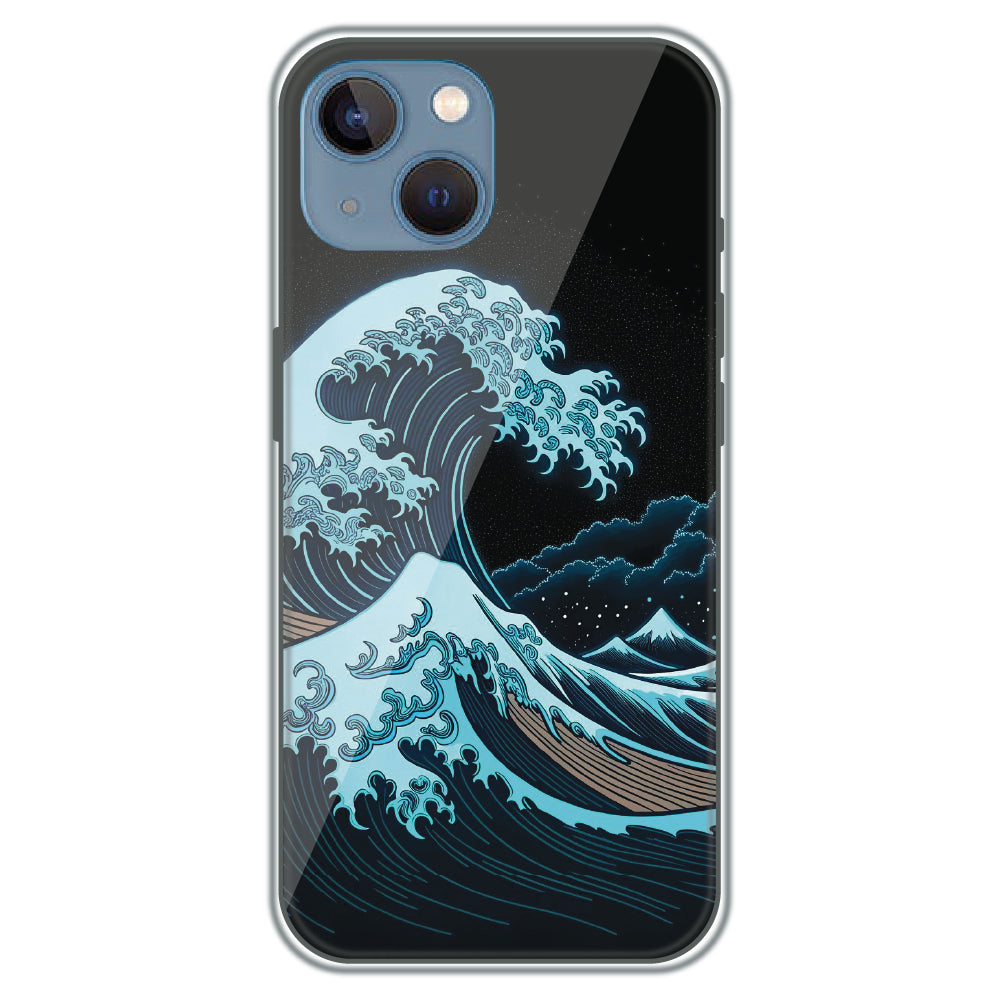 Midnight Tsunami - Printed Silicone Case for Apple iPhone 15