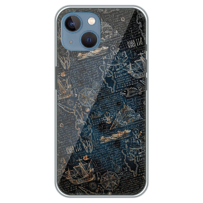 Pirate's Treasure Map - Printed Silicone Case for Apple iPhone 15