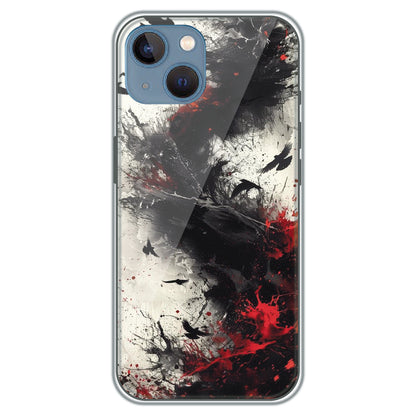 Scarlet Shadows - Printed Silicone Case for Apple iPhone 15