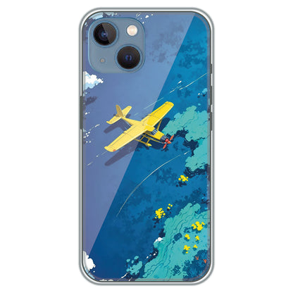 Seaplane Over Reef - Printed Silicone Case for Apple iPhone 15