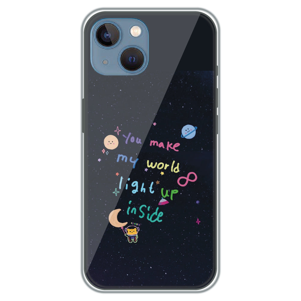 Starlight Love Note - Printed Silicone Case for Apple iPhone 15