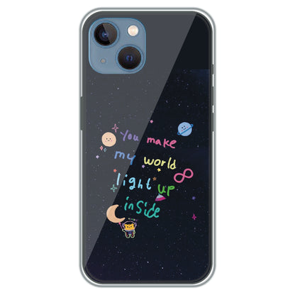 Starlight Love Note - Printed Silicone Case for Apple iPhone 15