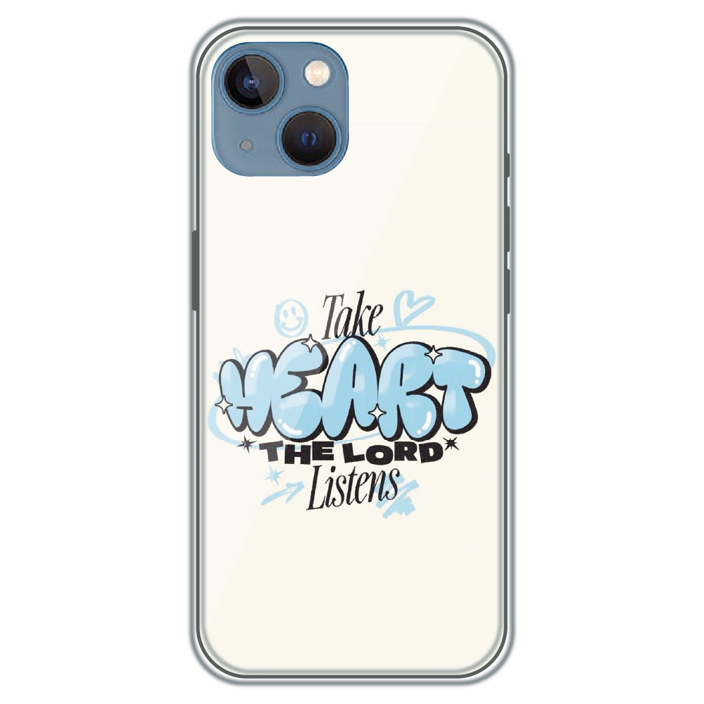 Take Heart - Printed Silicone Case for Apple iPhone 15