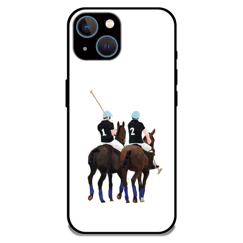 Polo Riders - Glossy Metal Silicone Case For Apple iPhone 15