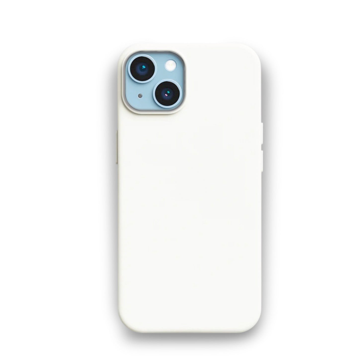 White Liquid Silicone Case For Apple iPhone Models