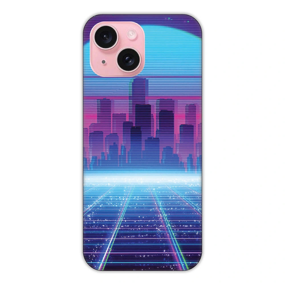 Cityscape Synthwave Hard Case Apple iPhone 15 Models