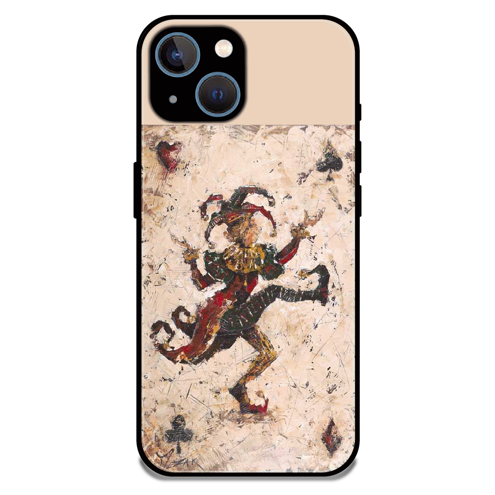 Abstract Dancing Figure Art - Glossy Metal Silicone Case For Apple iPhone 15