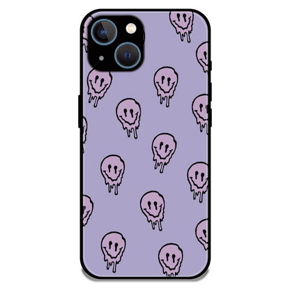 Funny Ghost - Glossy Metal Silicone Case For Apple iPhone 15