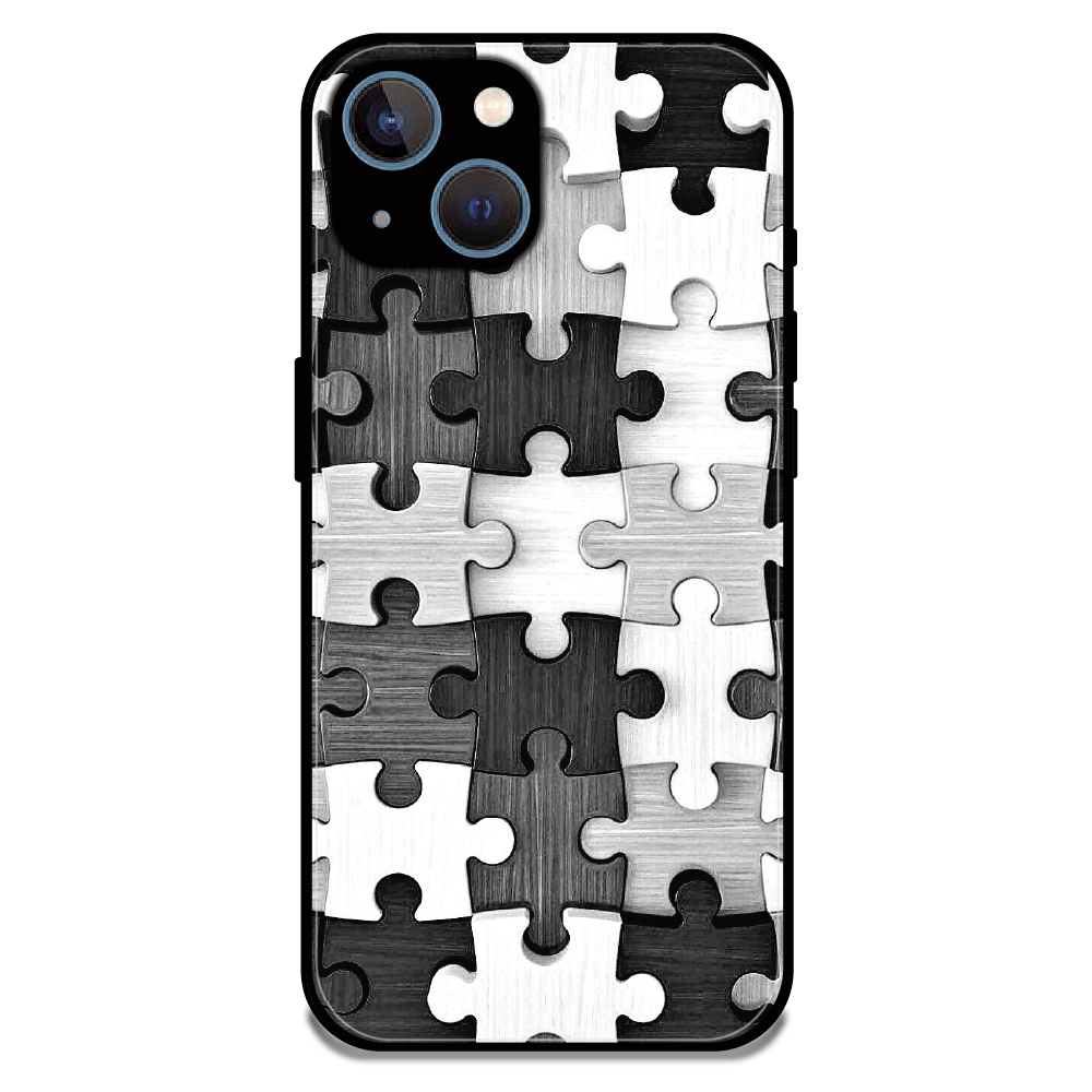 Maze - Glossy Metal Silicone Case For Apple iPhone 15