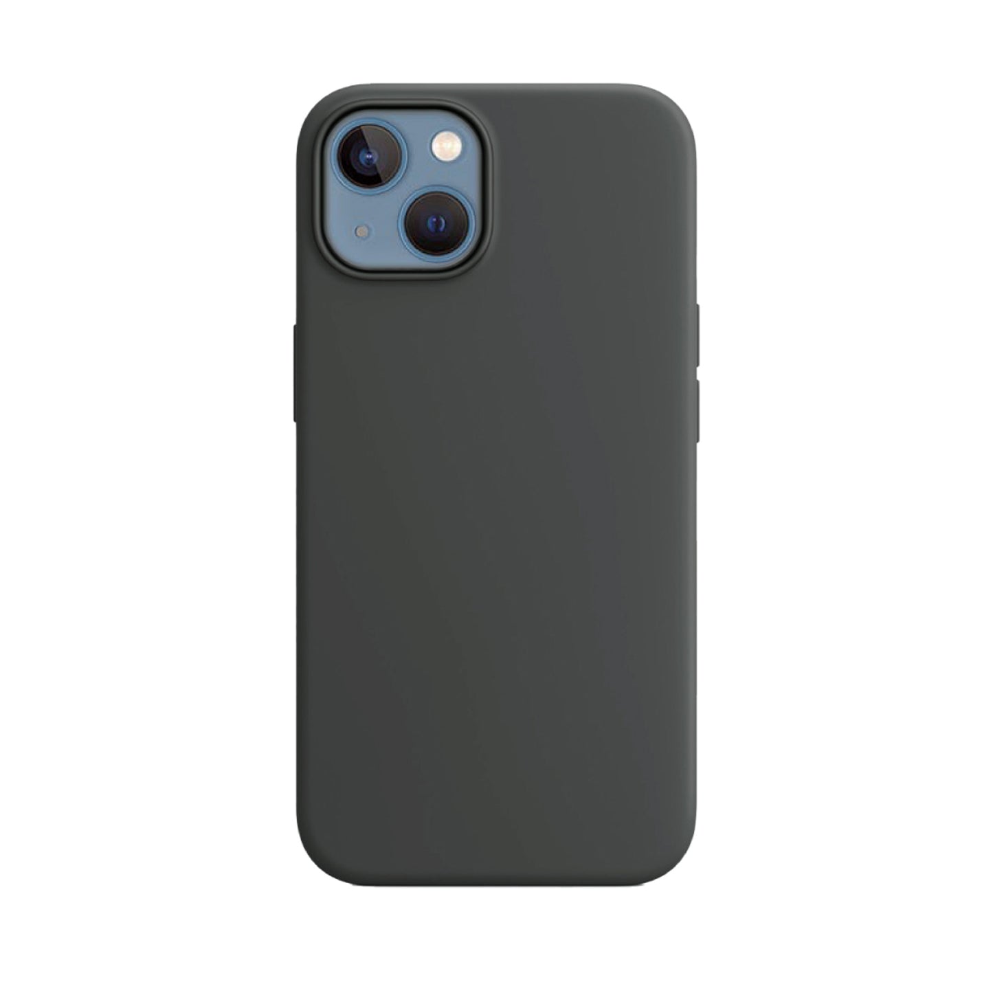 Black Liquid Silicone Case For Apple iPhone Models
