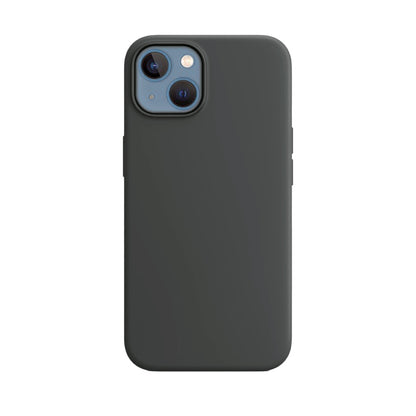 Black Liquid Silicone Case For Apple iPhone Models
