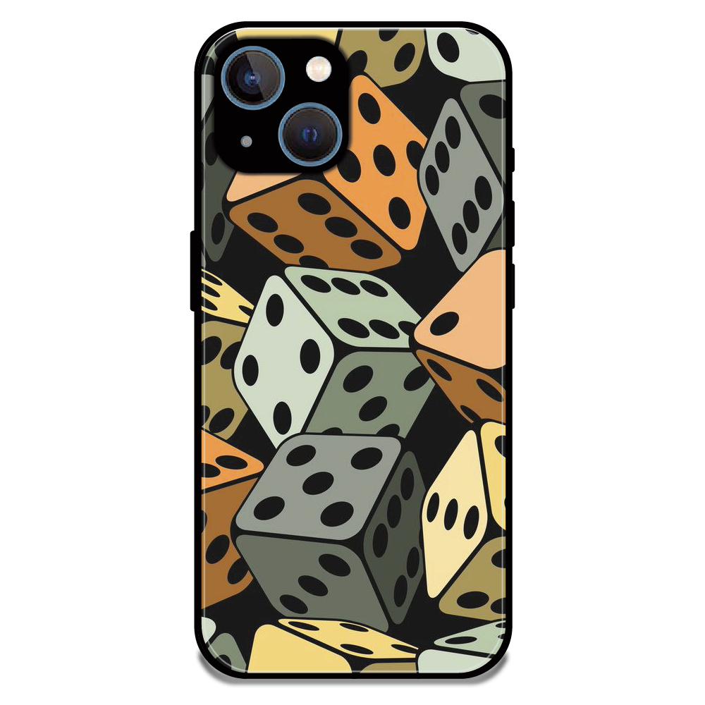 Dice - Glossy Metal Silicone Case For Apple iPhone 15