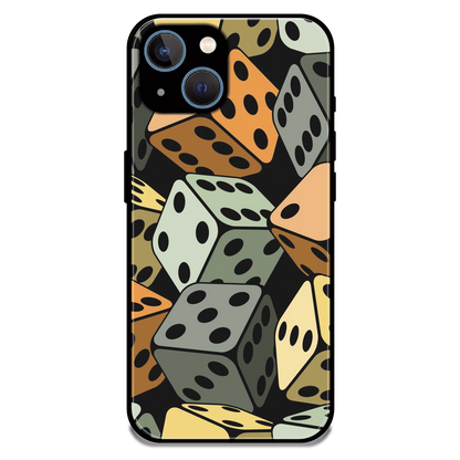 Dice - Glossy Metal Silicone Case For Apple iPhone 15