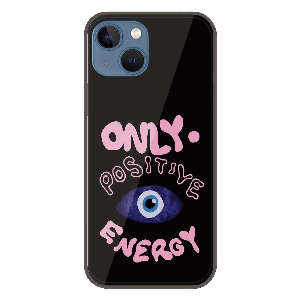 Only Positive Energy Evil Eye - Printed Silicone Case For Apple iPhone 15
