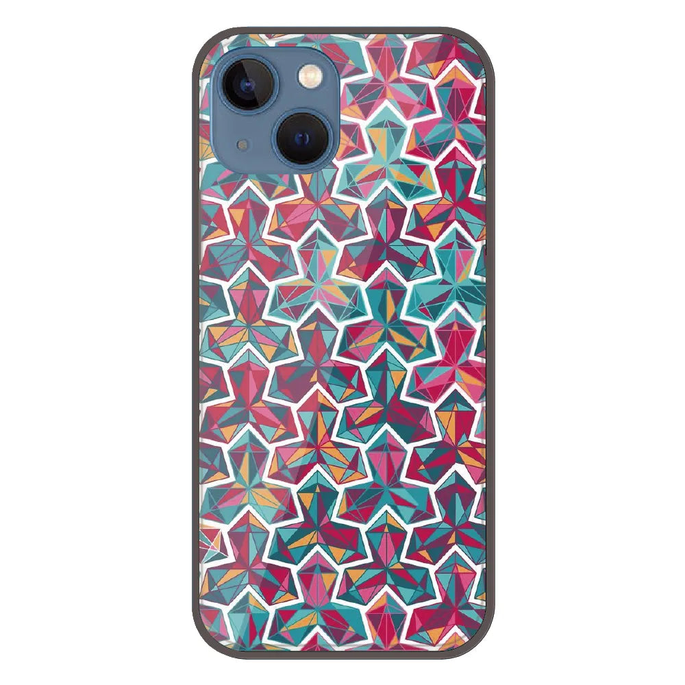 Colorful Abstract - Printed Silicone Case For Apple iPhone 15