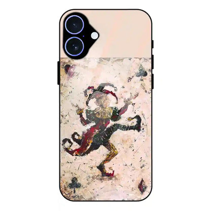 Abstract Dancing Figure Art - Glass Case For Apple iPhone 16