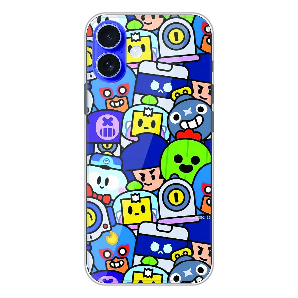 Cartoon Gamer Chaos - Printed Silicone Case For Apple iPhone 16