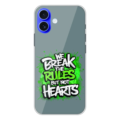 Break the Rules Quote - Printed Silicone Case For Apple iPhone 16