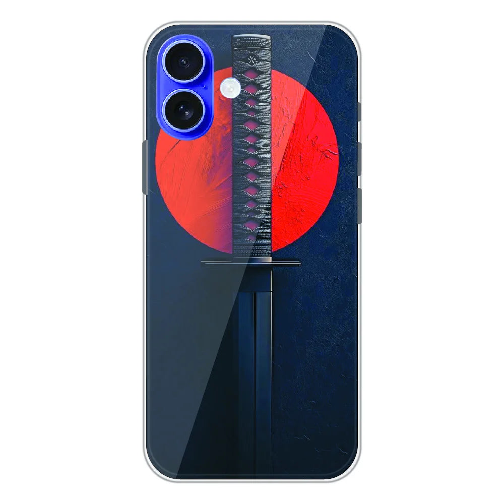Katana Minimal Japanese Aesthetic - Printed Silicone Case For Apple iPhone 16