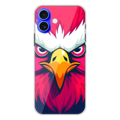 Fierce Eagle Power Art - Printed Silicone Case For Apple iPhone 16