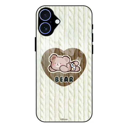 Bear Heart - Glass Case For Apple iPhone 16
