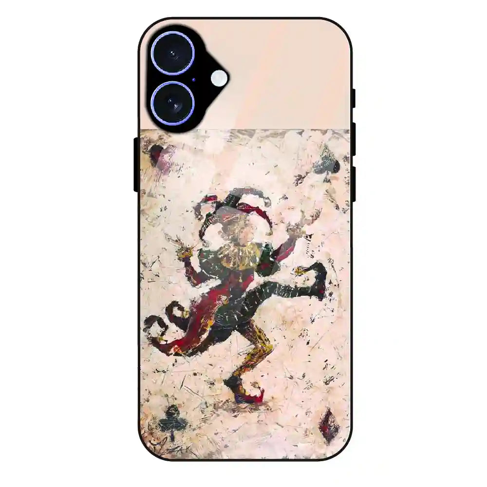 Abstract Dancing Figure Art - Glass Case For Apple iPhone 16 Plus