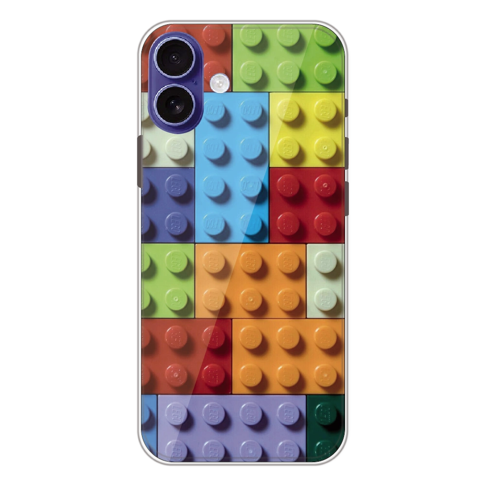3D Brick Texture - Printed Silicone Case For Apple iPhone 16 Plus