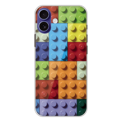 3D Brick Texture - Printed Silicone Case For Apple iPhone 16 Plus