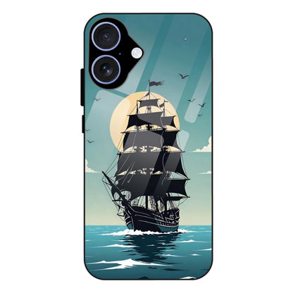 Nautical Sea Adventure - Glass Case For Apple iPhone 16 Plus