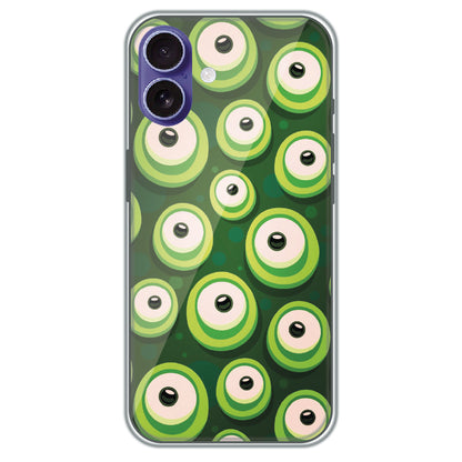 Alien Eyes - Printed Silicone Case for Apple iPhone 16 Plus