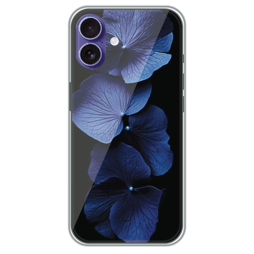 Blue Hydrangea - Printed Silicone Case for Apple iPhone 16 Plus