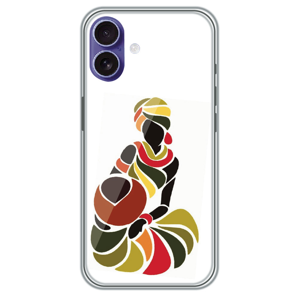 Colorful Silhouette - Printed Silicone Case for Apple iPhone 16 Plus
