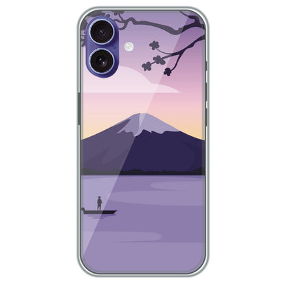 Fuji Twilight - Printed Silicone Case for Apple iPhone 16 Plus