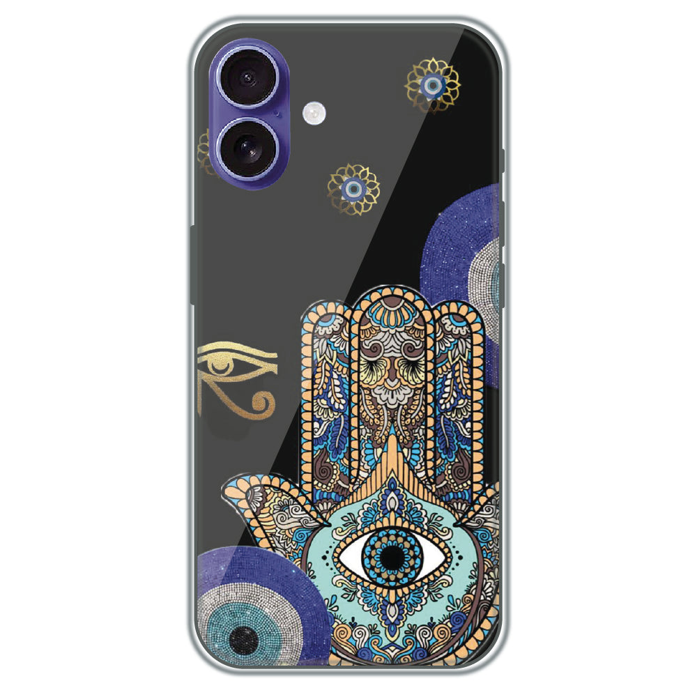 Hamsa Protection - Printed Silicone Case for Apple iPhone 16 Plus