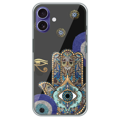 Hamsa Protection - Printed Silicone Case for Apple iPhone 16 Plus