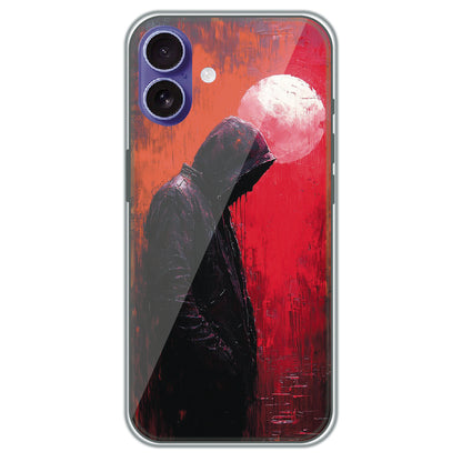 Hooded Silhouette - Printed Silicone Case for Apple iPhone 16 Plus