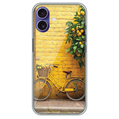 Lemon Grove Bicycle - Printed Silicone Case for Apple iPhone 16 Plus