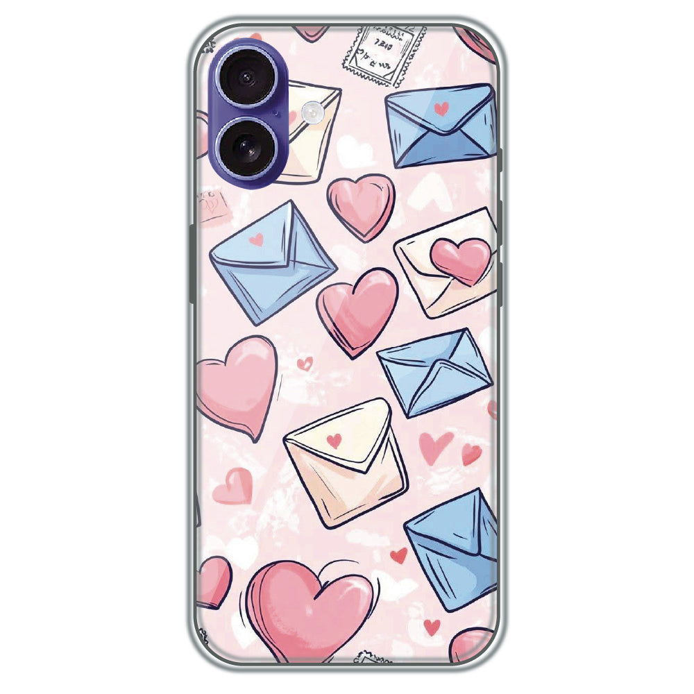 Love Letters - Printed Silicone Case for Apple iPhone 16 Plus
