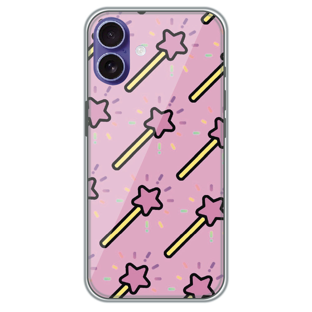 Magic Star Wands - Printed Silicone Case for Apple iPhone 16 Plus