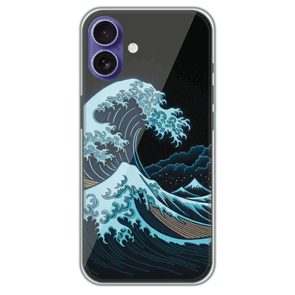 Midnight Tsunami - Printed Silicone Case for Apple iPhone 16 Plus