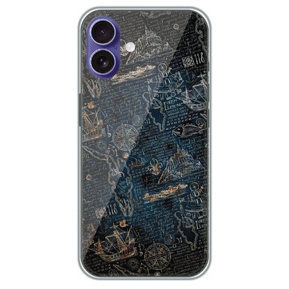 Pirate's Treasure Map - Printed Silicone Case for Apple iPhone 16 Plus
