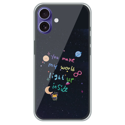 Starlight Love Note - Printed Silicone Case for Apple iPhone 16 Plus