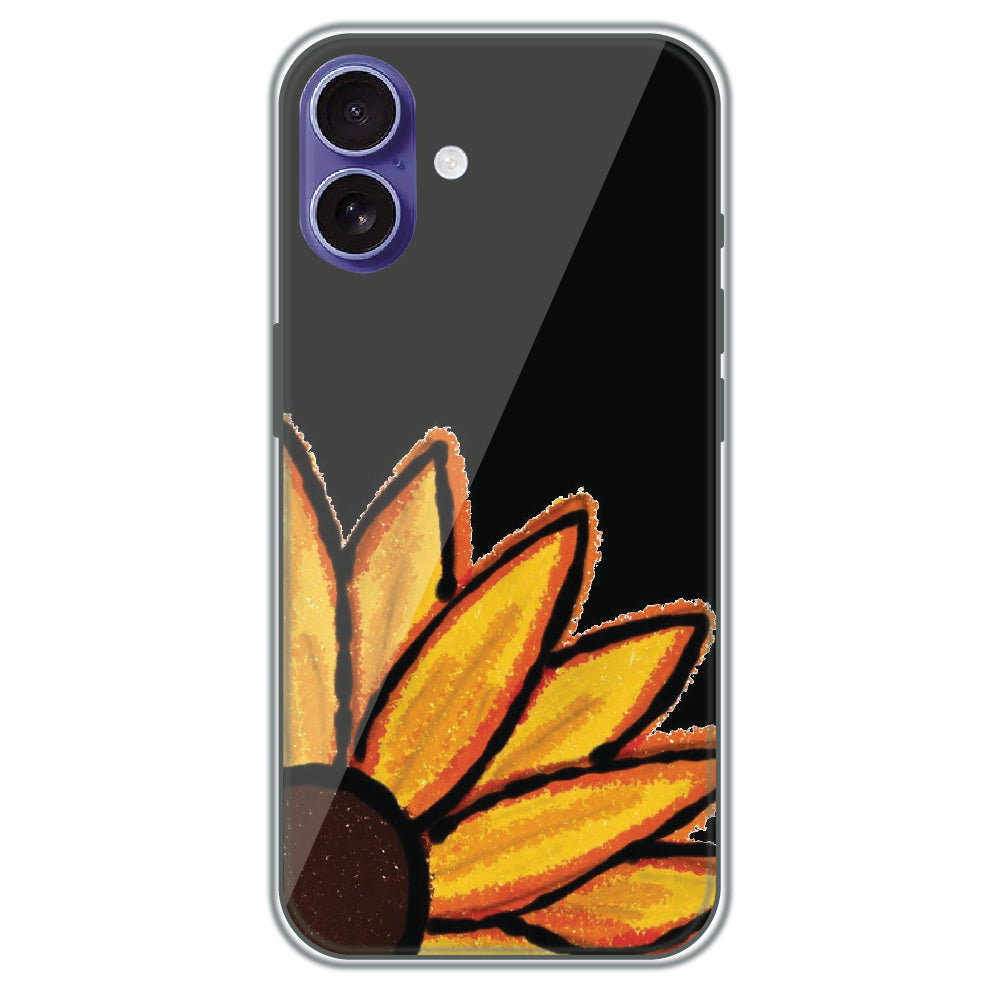 Sunflower Petals - Printed Silicone Case for Apple iPhone 16 Plus